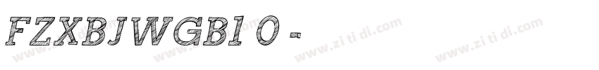 FZXBJWGB1 0下载字体转换